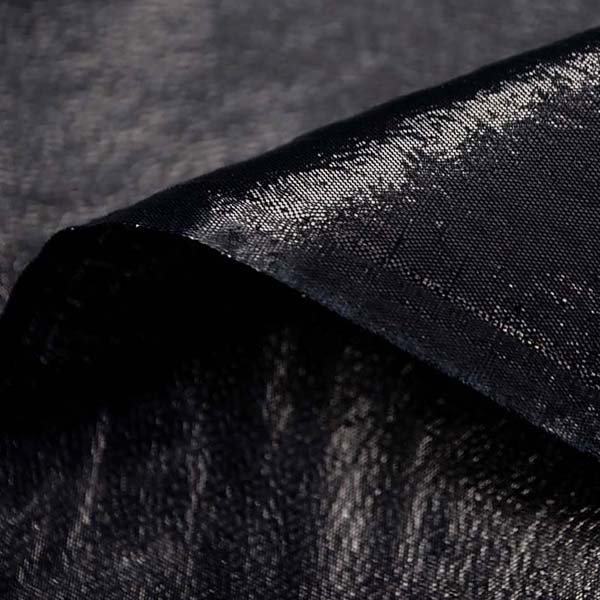 よさこいや衣装やディスプレイに最適な　ラメ　シャンブレー　ブラック（ブラック糸×シルバー糸）