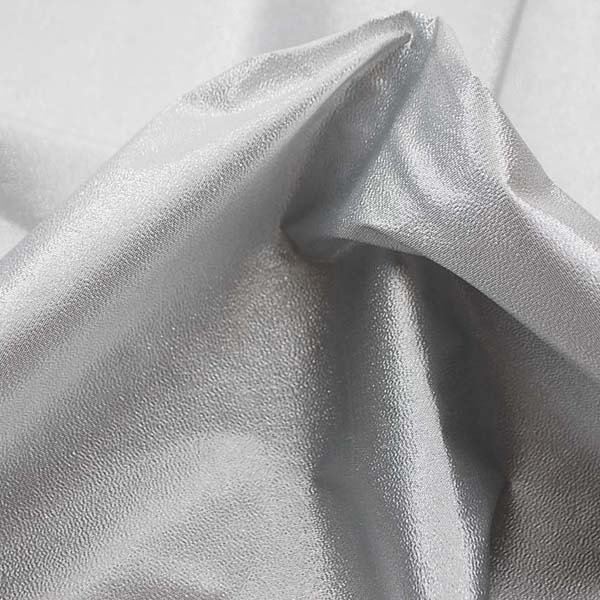 衣装やディスプレイに最適な　ハイクオリティなラメ　シャンブレー　シルバー（シルバー糸×シルバー糸）