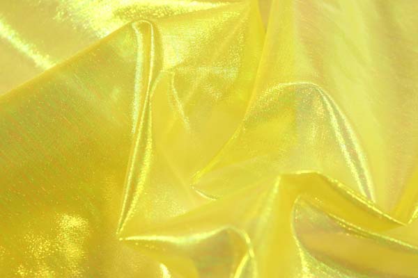 パールタイプのラメシャンブレー　ベース色イエロー