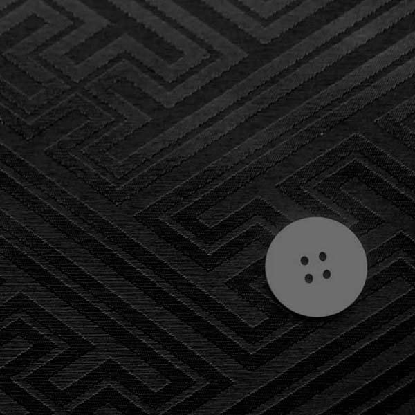 よさこいや舞台衣装に最適な　光沢感のある素材　ポリエステルジャガード　紗綾形　黒