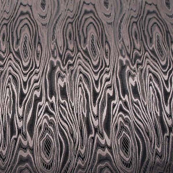 よさこいや舞台衣装に最適な　光沢感のある素材　ポリエステルジャガード　モアレ　こげ茶