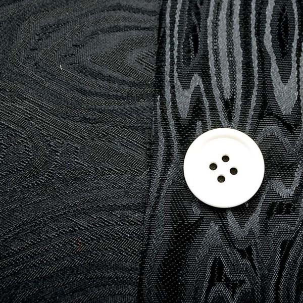 よさこいや舞台衣装に最適な　光沢感のある素材　ポリエステルジャガード　モアレ　黒