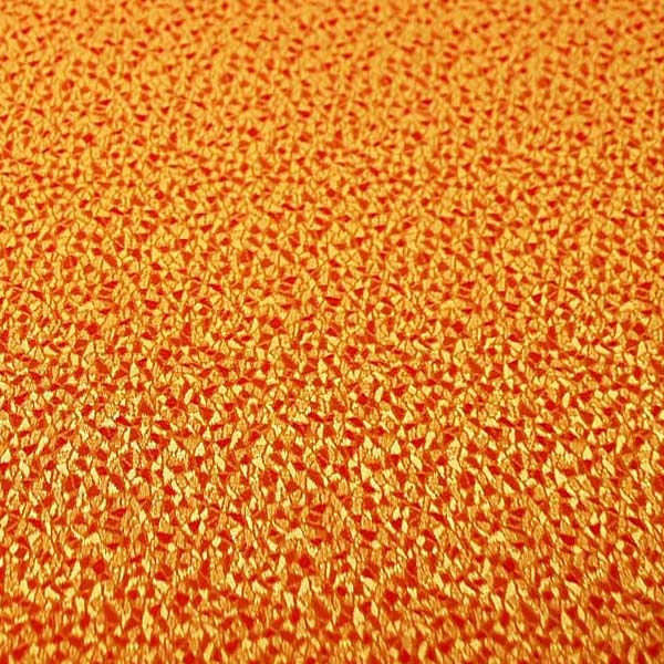 よさこいや舞台衣装に最適な　光沢感のある素材　ポリエステルジャガード　モザイク　オレンジ