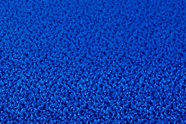 よさこいや舞台衣装に最適な　光沢感のある素材　ポリエステルジャガード　モザイク　青（ロイヤルブルー）