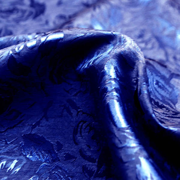 シャンブレーシャンタン　ローズジャガード　ネイビー×紺