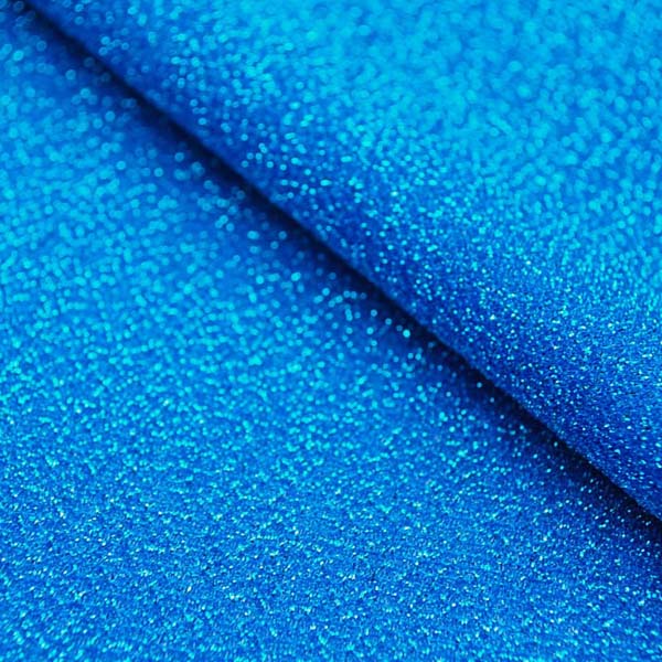 キラキラ 衣装に最適な生地 ラメ入りニット 薄い青