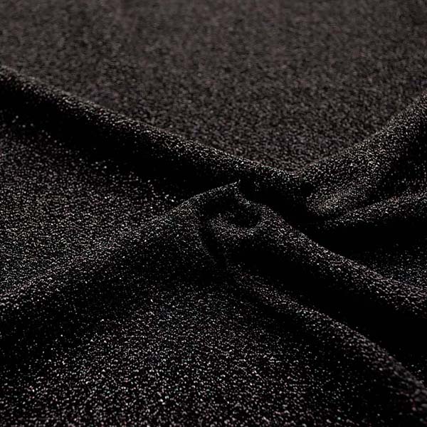 キラキラ　衣装に最適な生地　ラメ入りニット　黒
