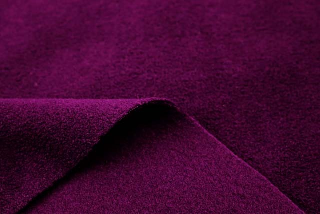 プレミアムフリース生地　濃紫 【50cm単位】 （f207）