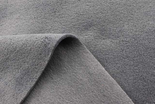 プレミアムバルキーフリース生地　ミディアムグレイ【50cm単位】 （f212）