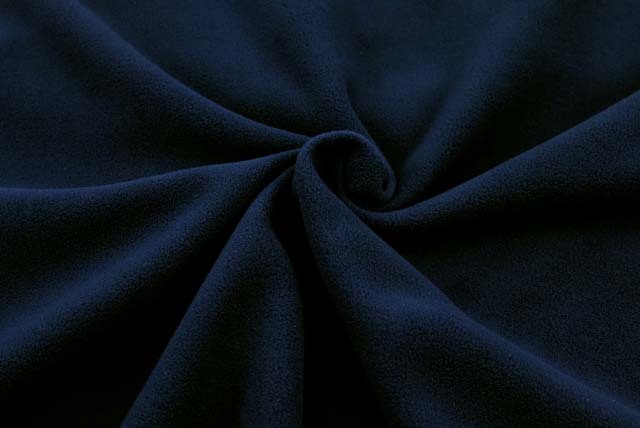 プレミアムバルキーフリース生地　濃紺【50cm単位】 （f215）