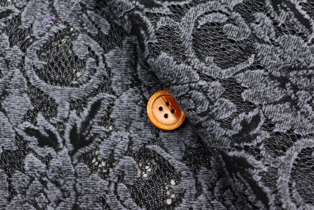 ラッセルレース生地　紺　【50cm単位】　(la705)