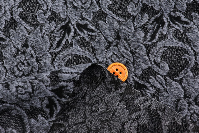 ラッセルレース生地　紺　【50cm単位】　(la705)