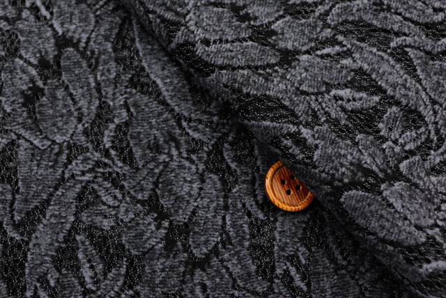 ラッセルレース生地　紺　【50cm単位】　(la706)