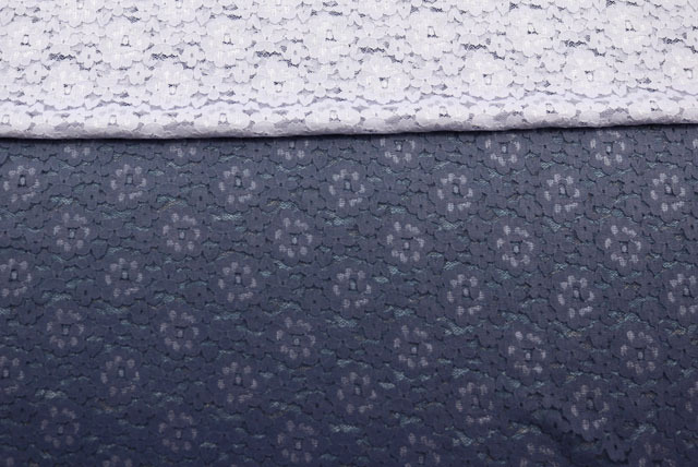 ラッセルレースぼかしプリント生地　青紫系　【50cm単位】　(la746)