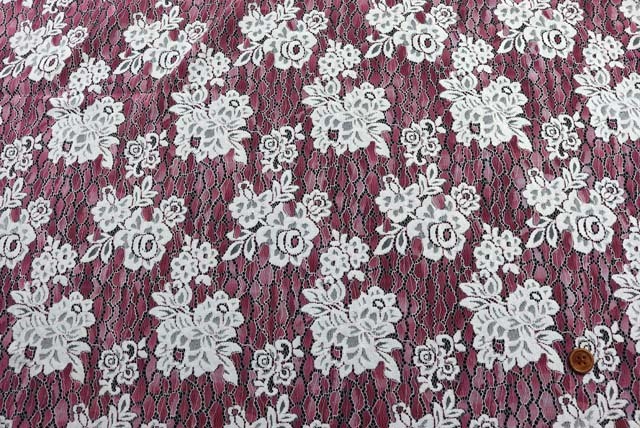 楽天市場】【レース生地 刺繍 生地 布】先染ダンガリー・片