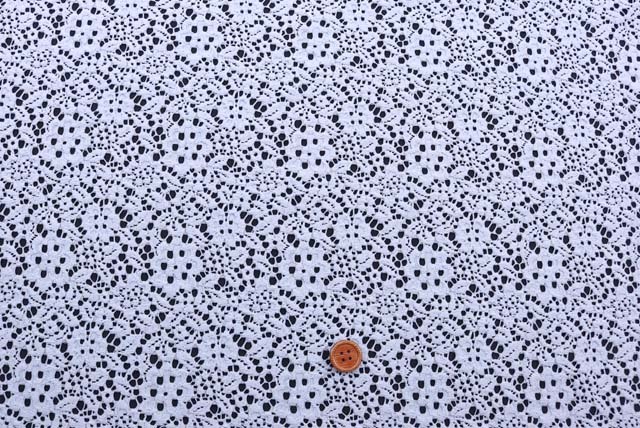 ラッセルレース生地　ブルーグレイ【50cm単位】　(la761)