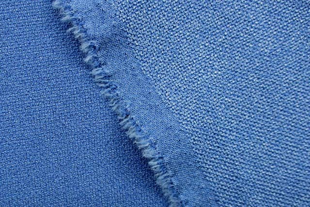 シャンブレーブッチャー調服地　くすんだ青