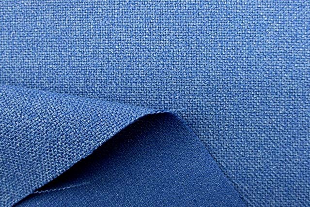 シャンブレーブッチャー調服地　くすんだ青