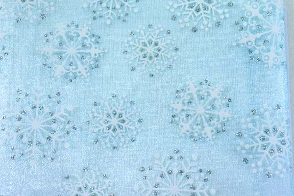 雪の結晶オーガンジーマスクキット　青