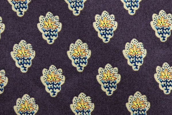 SOULEIADO ソレイアード　プティ・フルール・デ・シャン 　レーズン（紺茶）地