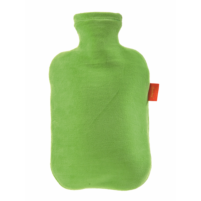 湯たんぽ-FASHY6712GRベロア（グラス）