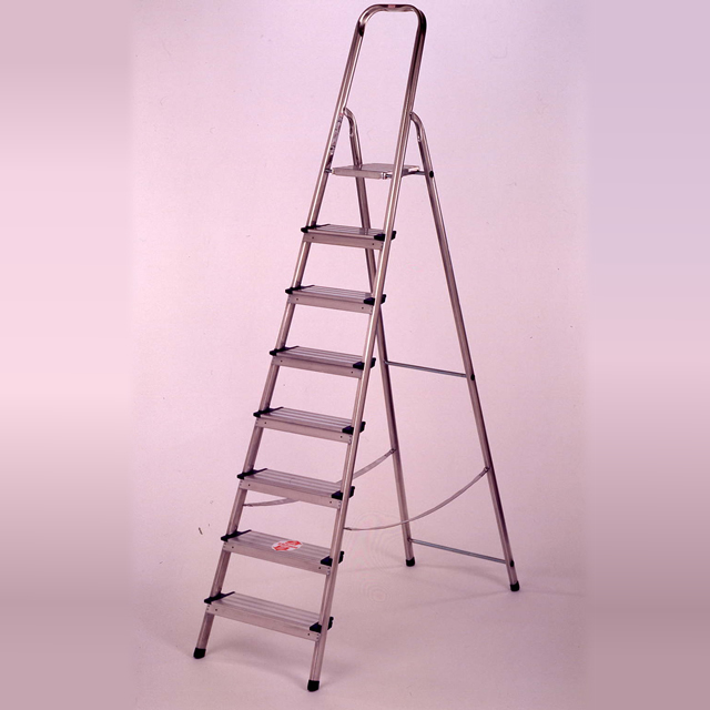 ♪ドイツ LEIFHEIT/ライフハイト アルミ脚立 8段 工具置き台付 ロング♪