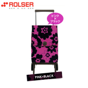ロルサー（ROLSER）ショッピングカート・オルビータ・フラワー45L（ピンク・ブラック）