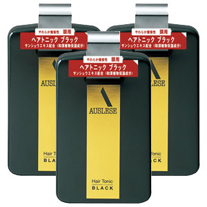資生堂 アウスレーゼ ヘアトニック ブラック 200mL 3個パック 医薬部外品