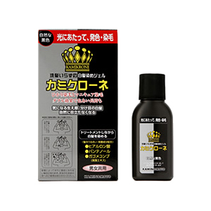 加美乃素 カミクローネ (B) 自然な黒色 80mL （白髪用染毛料）