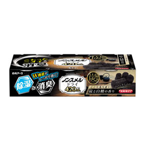 白元アース ノンスメルドライ 420ml 炭と白檀の香り 420ml×3