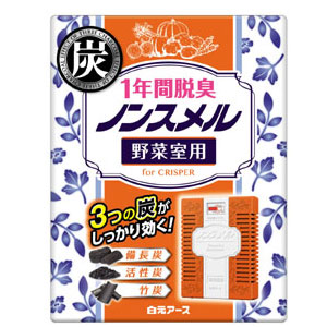 白元アース ノンスメル 野菜室用置き型 1年間脱臭 20g