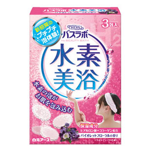 白元アース HERS バスラボ 水素美浴 バイオレットフローラルの香り 3包入