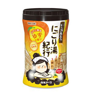 白元アース いい湯旅立ち ボトル にごり湯紀行 ゆずの香り 600g 医薬部外品