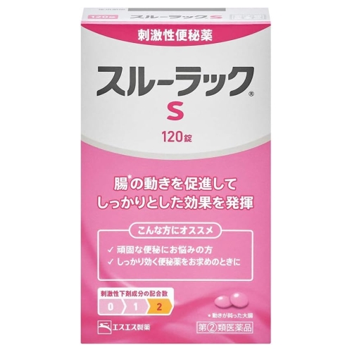 【第(2)類医薬品】エスエス製薬 スルーラックS 120錠 (刺激性便秘薬)