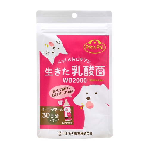 わかもと製薬 ペッツパル オーラルクリーム（犬猫用） 30日分 27g ミルク風味