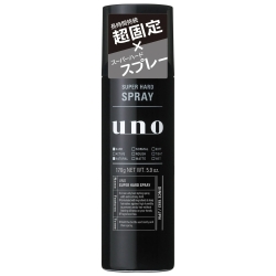 ファイントゥデイ uno ウーノ スーパーハードスプレー f 170g 無香料 (男性用ヘアスプレー)