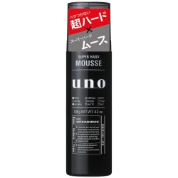 ファイントゥデイ uno ウーノ スーパーハードムース f 180g 無香料 (男性用ヘアムース)