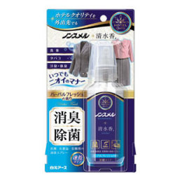 白元アース ノンスメル 清水香 衣類・布製品・空間用スプレー 携帯用 ハーバルフレッシュの香り 100ml