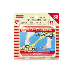 ニチバン バトルウィン テーピングテープ 非伸縮タイプ 38mm×12m 2ロール (C38F2)