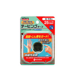 ニチバン バトルウィン テーピングテープ 伸縮ベージュタイプ 25mm×4m(伸長時) 1ロール (E25FB)