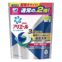 P&G アリエール パワージェルボール3D つめかえ用 超特大サイズ 34個入り (液体洗剤)