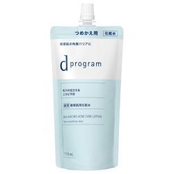 資生堂 dプログラム バランス＆アクネケア ローション EX つめかえ用 110mL 医薬部外品 (薬用敏感肌用化粧水)