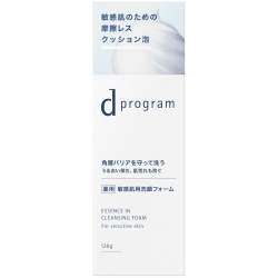 資生堂 dプログラム エッセンスイン クレンジングフォーム 120g 医薬部外品 (敏感肌用洗顔フォーム)