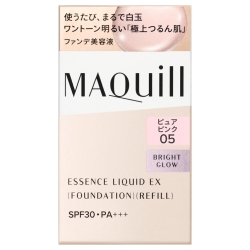 資生堂 マキアージュ エッセンスリキッド EX ブライトグロウ 付け替え用レフィル 24mL ピュアピンク05 (リキッドファンデーション)