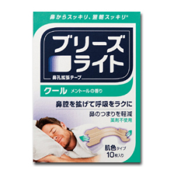 ブリーズライト クール メントールの香り 肌色タイプ 10枚入り