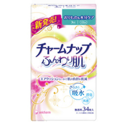 チャームナップ ふんわり肌 3cc 無香料 34枚 パンティライナー