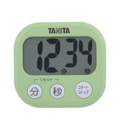 タニタ デジタルタイマー でか見えタイマー ピスタチオグリーン (TD-384-GR)
