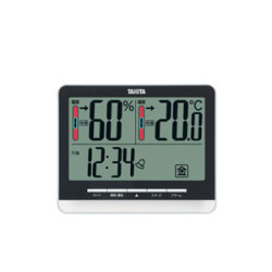 タニタ デジタル温湿度計 ブラック (TT-538-BK)