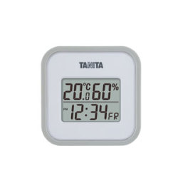 タニタ デジタル温湿度計 グレー (TT-558-GY)