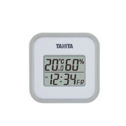 タニタ デジタル温湿度計 グレー (TT-558-GY)